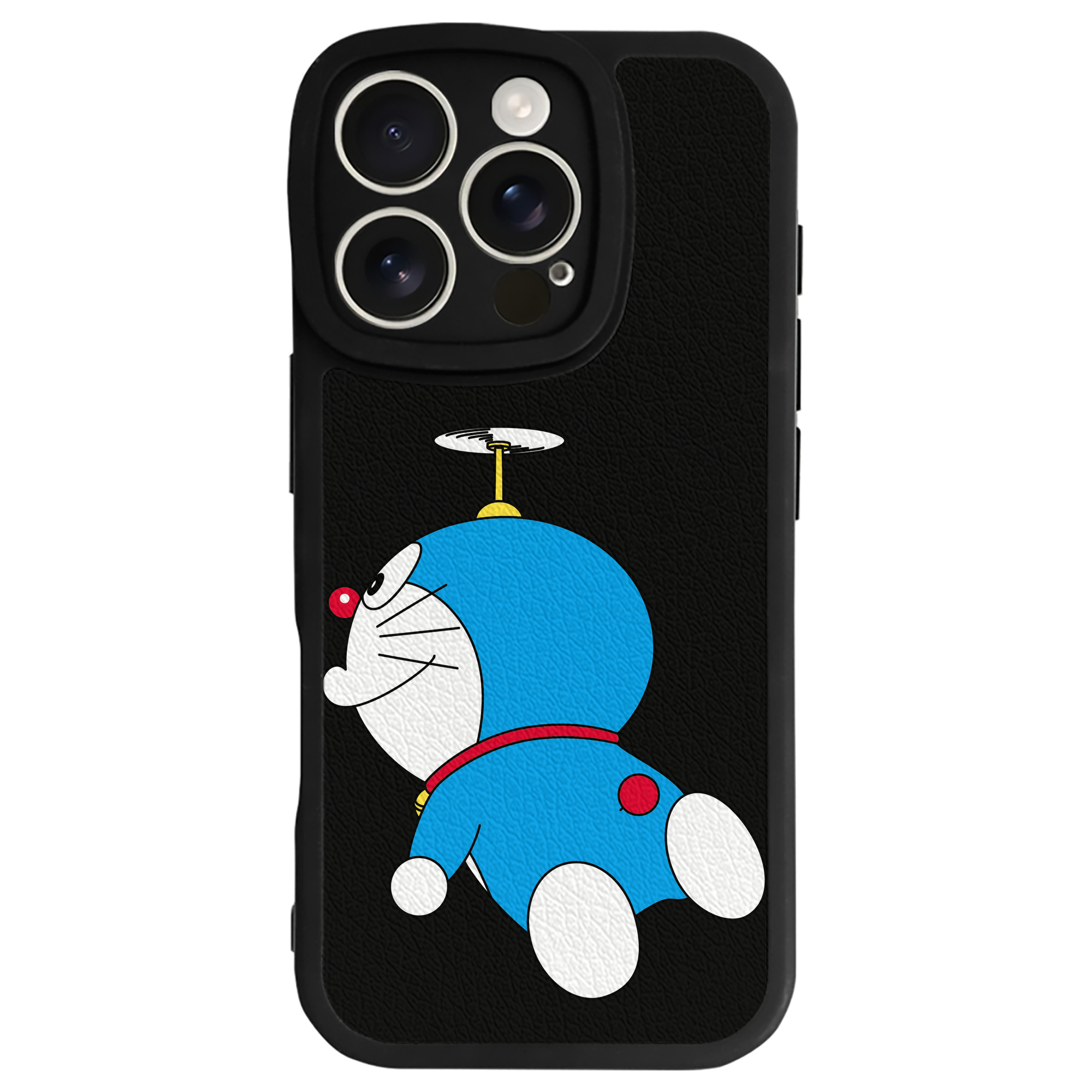 （画像用） ドラえもん Doraemon 【iPhone 16シリーズ対応】シリコンスマホケース（レザー調） 材質：シリコン